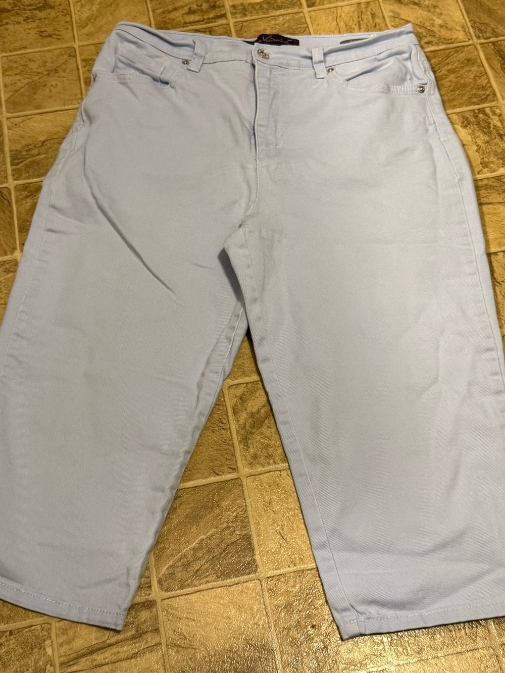 Gloria Vanderbilt Light Blue Capri Pants Women's Size‎ 12